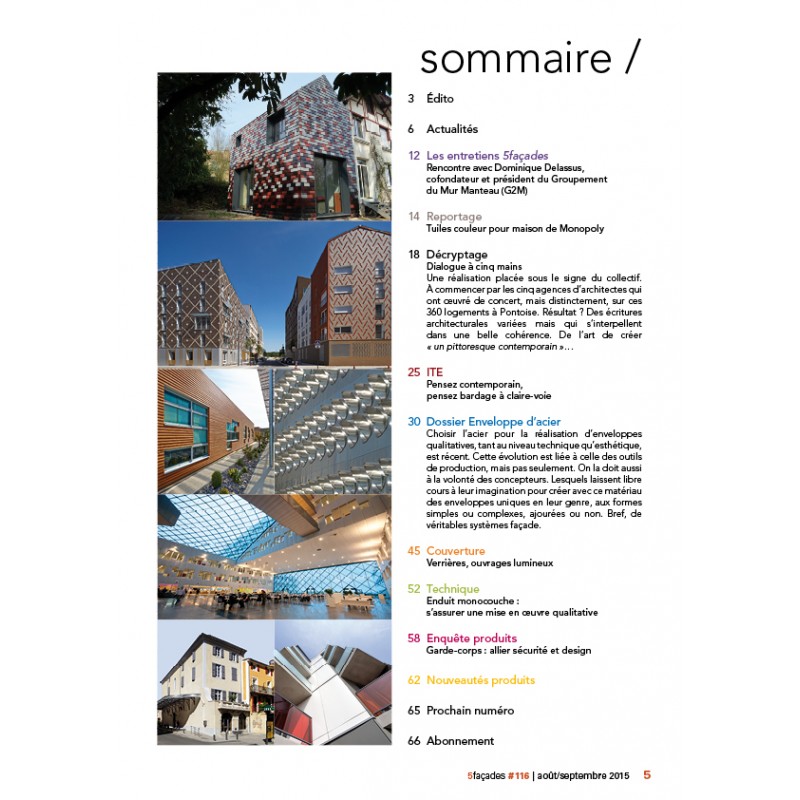 5 Façades 116 5 Façades 116