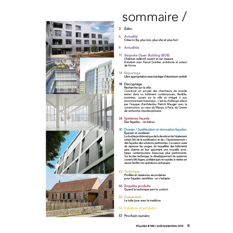 5 Façades 140 5 Façades 140
