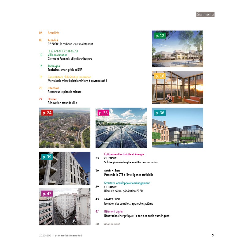 Planète Bâtiment 63 Planète Bâtiment 63